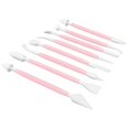 thumbnail image 4 of Juego de 8 herramientas para decoración de pasteles, pluma de grabado, suministros para pasteles, herramientas para hornear DIY, color rosa, 4 of 14