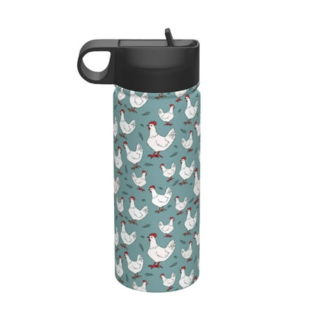 

Tideii Farm Birds for 18OZ Insulated Space Bottle Stainless Steel Water Cup with Straw Suitable for Outdoor Sports Unisex