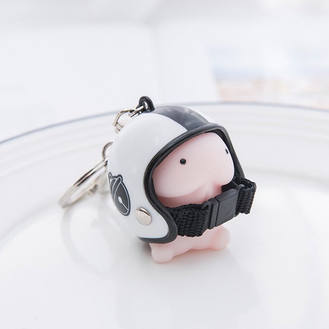 Llaveros para mujer, llavero de billetera, llavero de auto, llavero lindo, juguete de Dingding, casco, llavero lindo, juguete de broma antiestrés G, llavero lindo
