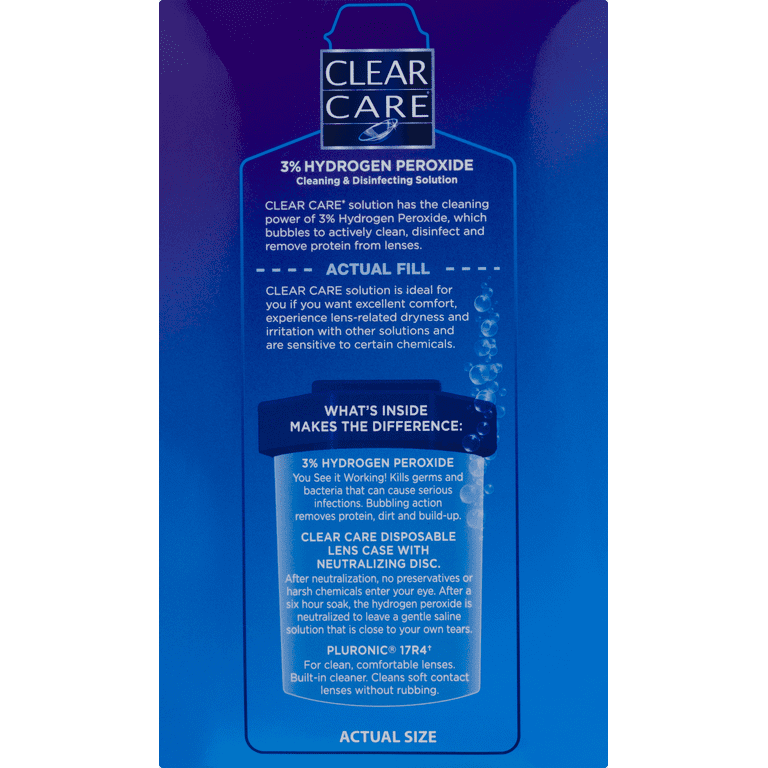 Clear Care Cleaning & Disinfecting Solution Triple Action Cleaning