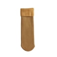 thumbnail image 4 of Fgnfyis Thermal Socks for Women and Men Lined Soft Velvet Slim Warm Snow Socks Winter Socks with Vertical Yellow One Size, 4 of 5