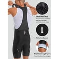 thumbnail image 4 of Qualidyne Men’s Cycling Bib Shorts with Pocket, 4D Padded Road Bike Bibs with Breathable Mesh Back, 4 of 7