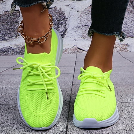 

Medcursor Women s Shoes Flat-Bottom Breathable Casual Sneakers 6.5-7