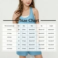 thumbnail image 3 of MKOSPLRT Jumpsuits for Girl Shorts 4-15 Years Scoop Neck Sleeveless Tank Top Romper Shorts Solid Racerback Wide Leg Jumpers with Pocket, 3 of 8