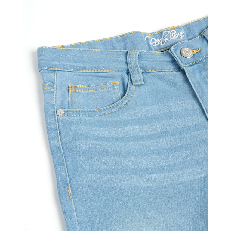 Observatory fremtid kompromis Real Love Girls Jeans 2 Pack Super Stretch Denim Skinny Jeans (Size: 7-16)  - Walmart.com