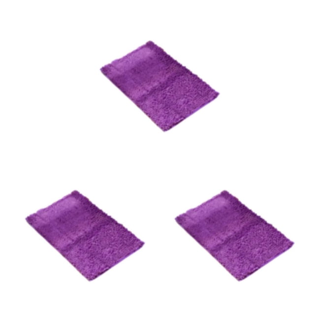VONKY Anti-slid Bath Mat - Quick-drying Easy Cleaning Strong Water Absorption Exquisite Crafted Absorbent Vibrant Purple 40cm*60cm 3Set