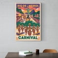 thumbnail image 6 of Retro Carnival Poster Vintage Brazil Tourism Art for Festival Lovers Print Poster, 6 of 8