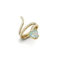 thumbnail image 2 of 7MM Heart Shape Wrap Ring Opal 925 Sterling Silver Gold Plated Women's Valentines Day Gifts Rings, 2 of 7