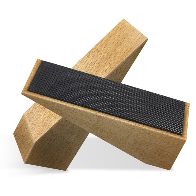 Tope de puerta de madera antideslizante OHHLIHOME 3,6 x 11 cm, paquete de 2