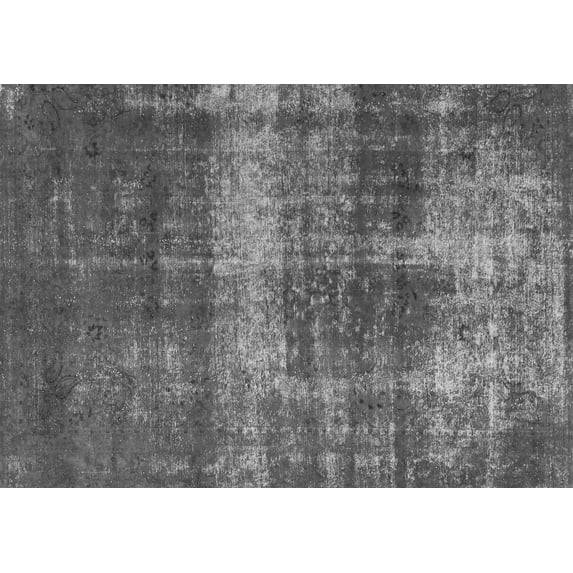 Ahgly Company Indoor Rectangle Abstract Gray Modern Area Rugs, 8' x 12'