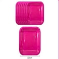 thumbnail image 3 of 155 Pcs Hot Pink Paper Dinnerware Set Birthday Party Supplies Decorations Set Serves 20 Guests Including Plates Napkins Cups Forks Spoons Knives,Tablecloth,Tableware Set for Party Decorations, 3 of 5