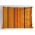 thumbnail image 1 of Abstract Pillow Sham Vertical Colorful Straight Lines Geometric Vibrant Stripes Design, Decorative Standard King Size Printed Pillowcase, 36 X 20 Inches, Orange Marigold Burgundy, by Ambesonne, 1 of 2