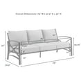 thumbnail image 6 of Crosley Furniture Kaplan Oil Rubbed Bronze 5 Piece Outdoor Sofa Set with Oatmeal Cushions, 6 of 13