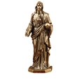 thumbnail image 1 of Figura de latón con forma de estatua del Sagrado Corazón de Jesús, 5,8 cm, con esfera, 1 of 1