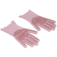 thumbnail image 3 of Guantes de limpieza Guantes de lavado Accesorio de cocina Guantes de silicona Anti-escaldado Guantes impermeables para lavar platos para el hogar Cocina Baño Rosa polvoriento ANGGREK Otros, 3 of 8