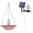 Pink, variant on 2026 Upgrade Solar Cascade Hanging Bird Bath Fountain, Outdoor Hanging Bird Bath with Solar Fountain, Large Humming Birds Baths Fountains, with Solars Pump & Glass Bowl, for Outdoor, Gardens