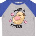 thumbnail image 4 of Inktastic Valentines Day Pugs & Kisses with Hearts Boys or Girls Toddler T-Shirt, 4 of 5