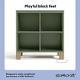 thumbnail image 4 of Storkcraft California Cube Organizer Children's Bookcase, Olive with Driftwood, 4 of 11