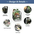 thumbnail image 4 of ALAZA Clear Backpack Baseball on Grass PVC Transparent BookBag, 4 of 7