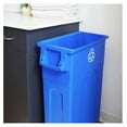 thumbnail image 5 of Highboy Recycling Container, 23 Gallon, Space Saving Slim Profile and Easy Bag Removal for Indoor or Outdoor use, Recycle Blue, 5 of 7