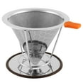 thumbnail image 4 of Cône de Café Réutilisable en Acier Inoxydable avec Filtre à Café (115 Mm), 4 of 6
