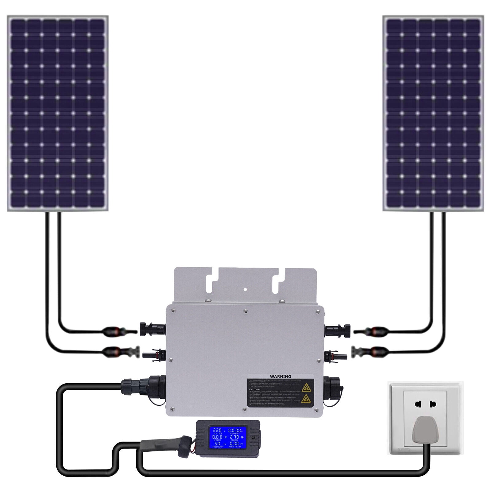 Solar Grid Tie Micro Inverter Aluminium Alloy 700W For Solar Panel 30V/60V 110V