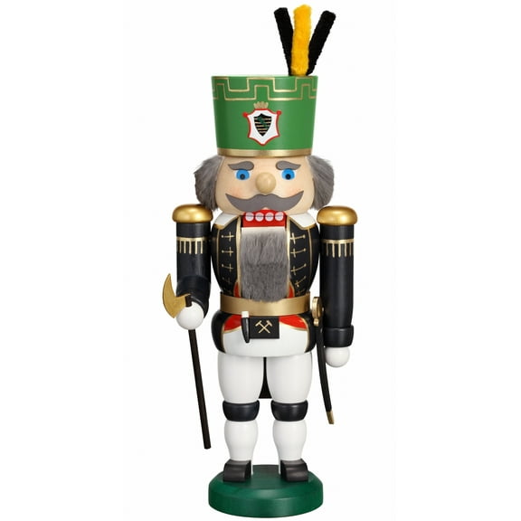 German nutcracker master of the mountain, height 28 cm / 11 inch, original Erzgebirge by Seiffener Volkskunst SV 11956