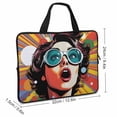 thumbnail image 2 of AWERP Pop Art Laptop Bag Diving Fabric Computer Protective Handle Case Soft Carrying Travel Case (Idea) 12inch, 2 of 5