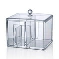 thumbnail image 1 of CNKOO Acrylic Cotton Swab Makeup Box Portable Cosmetics Organizer, 1 of 8