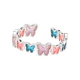 thumbnail image 4 of Anillo de Mariposa Que en La Oscuridad, Anillo de Declaración, Anillo Ajustable, Banda de Elegante, Anillo Luminoso Minimalista, Joyería P 2 piezas, 4 of 8