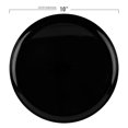 thumbnail image 3 of Smarty 10" Black Flat Round Disposable Plastic Dinner Plates 120ct, 3 of 6