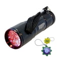 thumbnail image 1 of HQRP 9 LEDs Red Light LED Black Flashlight for Astronomy / Aviation / Night Vision plus HQRP UV Meter, 1 of 6