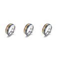 thumbnail image 4 of Anillo Jumpingount Arcoíris Boda Viaje Pareja Multicolor Tamaño 7, 4 of 6