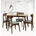 thumbnail image 3 of SK New Interiors Kitchen Modern Wood Mandy Square Dining Table, Medium Brown Color, 3 of 7