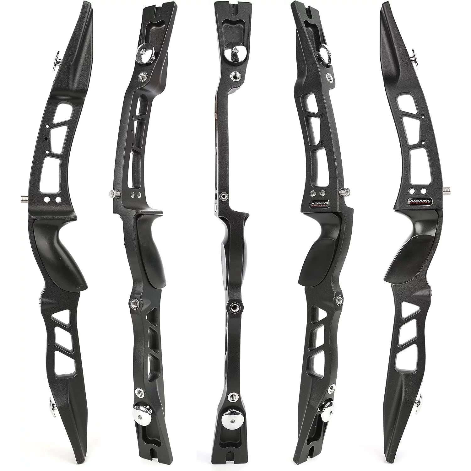 66 inch ILF Recurve Bow Aluminum Takedown Riser Draw Weight 20 -40 Lbs Right Hand Longbow Shooting Archery Kit for Outdoor Target Hunting Practice F167 （black-24lbs）
