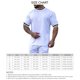 thumbnail image 5 of Camiseta de manga corta blanca de moda para gimnasio y fitness, camiseta de cuello redondo de verano para hombre XL, 5 of 5