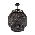 thumbnail image 1 of kusrkot Luminaire Suspendu Moderne en Bambou E27 Éclairage en Rotin L, 1 of 9