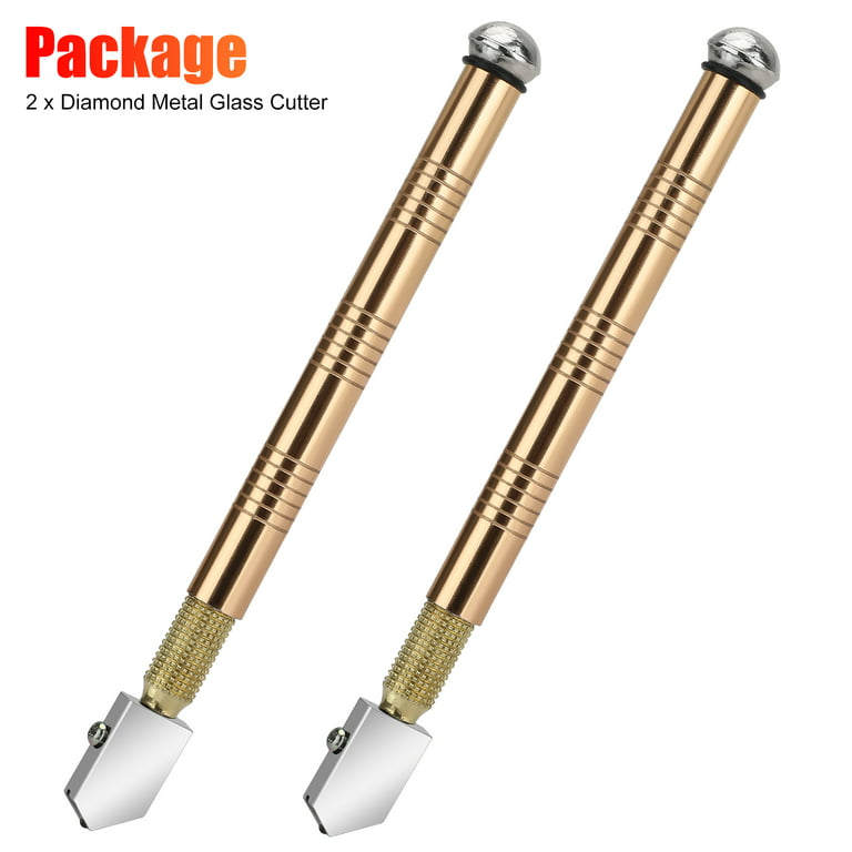6 Pieces Glass Cutter Tool Set Includes Pencil Style Glass Cutting Tool  11.8 Inch/ 30 cm Adjustable Circular Glass Cutter 2-20 mm Carbide Glass  Cutter