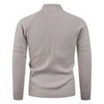 thumbnail image 4 of Betivan Mens Slim Fit Zip Up Mock Neck Polo Sweater Casual Long Sleeve Sweater and Pullover Sweaters with Ribbing Edge, 4 of 8