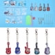 thumbnail image 1 of DIY adorno de diamante llavero accesorio decorativo guitarra en forma de pintura de diamante Kit de artesanía, 1 of 10