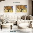 thumbnail image 4 of Elephant Stock The Mulberry Tree Wall Art - Horizontal Multi Panel Canvas - Living Room Wall Decor - Floral And Botanical Multi Panel - Blue And Orange Decor By Vincent Van Gogh - 38" x 24", 4 of 8