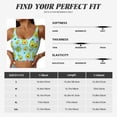 thumbnail image 5 of Bixox Women's Cartoon Avocado Pattern Fitness Navel Tank Top U-Back Yoga Tank Top Sweatshirt Sports Bra, 5 of 7