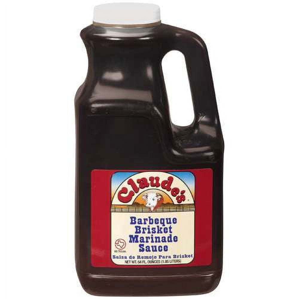 (3 pack) Claude's Barbeque Brisket Marinade Sauce, 64 fl oz Bottle