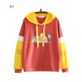 thumbnail image 3 of Minnieouse Sudadera con capucha estampada de algodón con capucha de manga larga deportes deportes mujer ropa Prendas para la parte del cuerpo Rojo amarillo L, 3 of 6