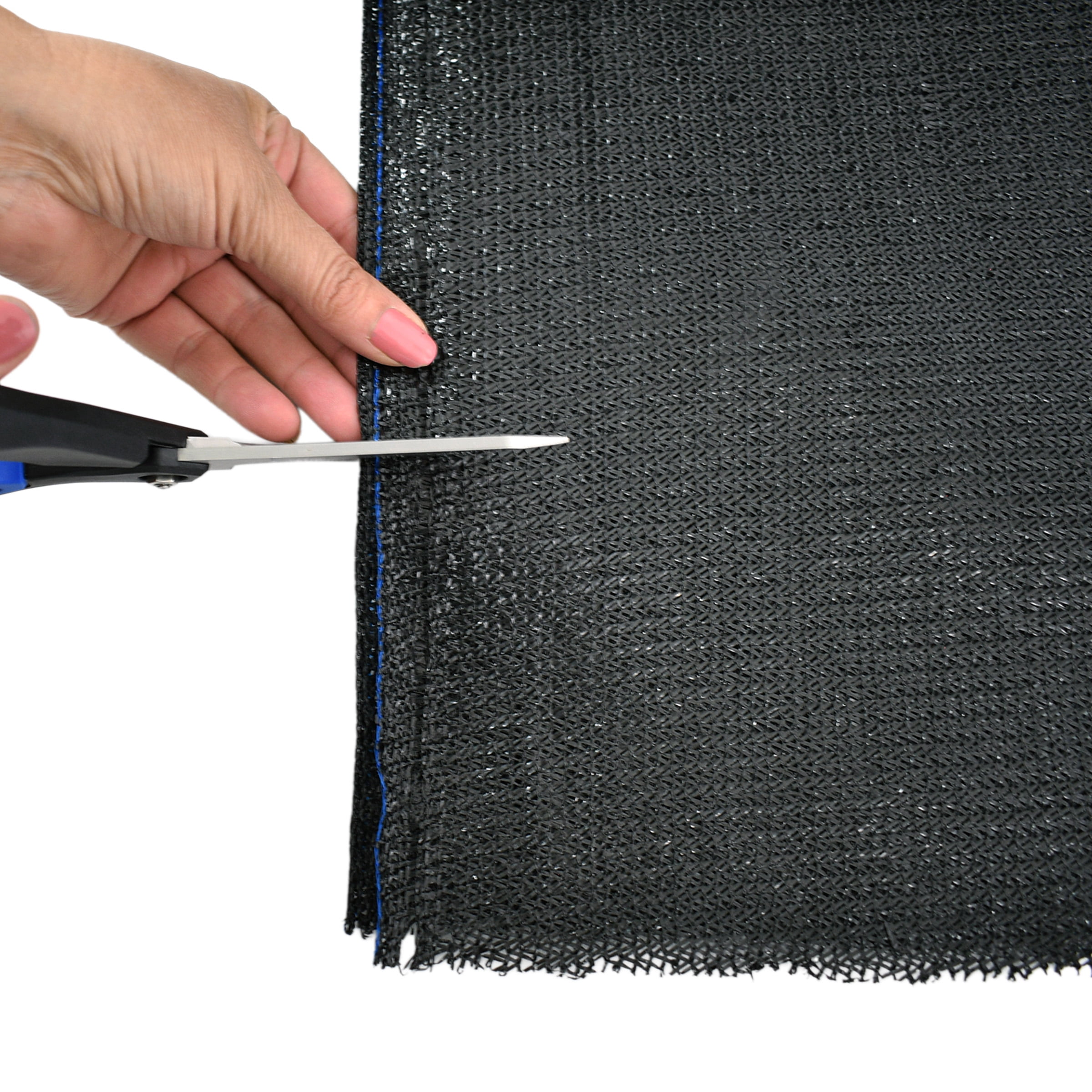 Black Heavy-Duty Privacy Screen Fabric 6ft x 50ft by Screenguard