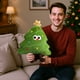 thumbnail image 4 of Cojín Navideño de Peluche con Forma de Árbol de Navidad, 50 Cm, Color Verde Claro, Ideal para El Hogar. Suave Tela de Poliéster. Diseño Festivo con Luces de Colores y Caritas Sonrientes. Peso: 500 G., 4 of 6