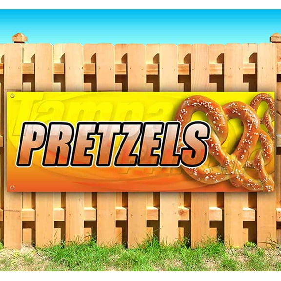 Pretzels 13 oz Vinyl Banner With Metal Grommets