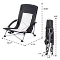thumbnail image 2 of Alvantor Camping Chair - Folding Outdoor Chair with Mesh Back, Cup Holder, Heavy Duty 250 LBS, Portable with Carry Bag for Beach Picnic, 2 of 7
