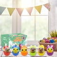 thumbnail image 6 of 12 Pack Prefilled Easter Eggs with Bunny Stress Ball Reliefing Toy 12 Color Easter Countdown Set Stretchy Bubble Bunny Kids Boy Girl Easter Surprise Eggs Party Gift, 6 of 8