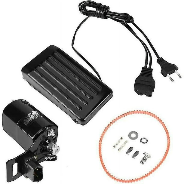 Motor de máquina de coser, pedal de control de pie, pedal universal para máquinas de coser antiguas, piezas de repuesto de motor de costura de 180 W con pedal, bajo nivel de ruido